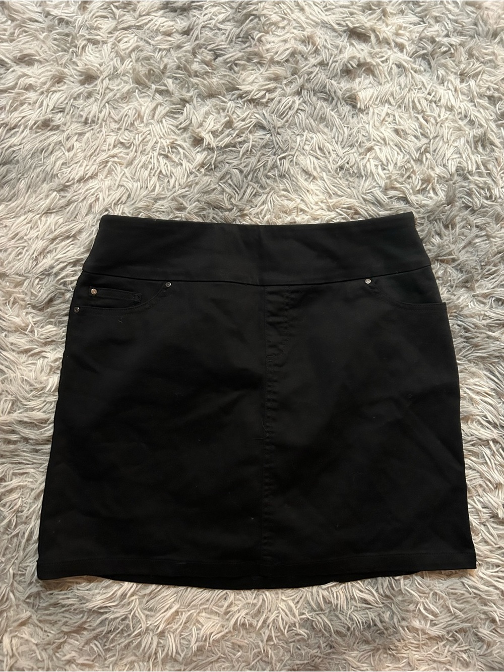 Sleek Black Mini Skirt with Clean Silhouette